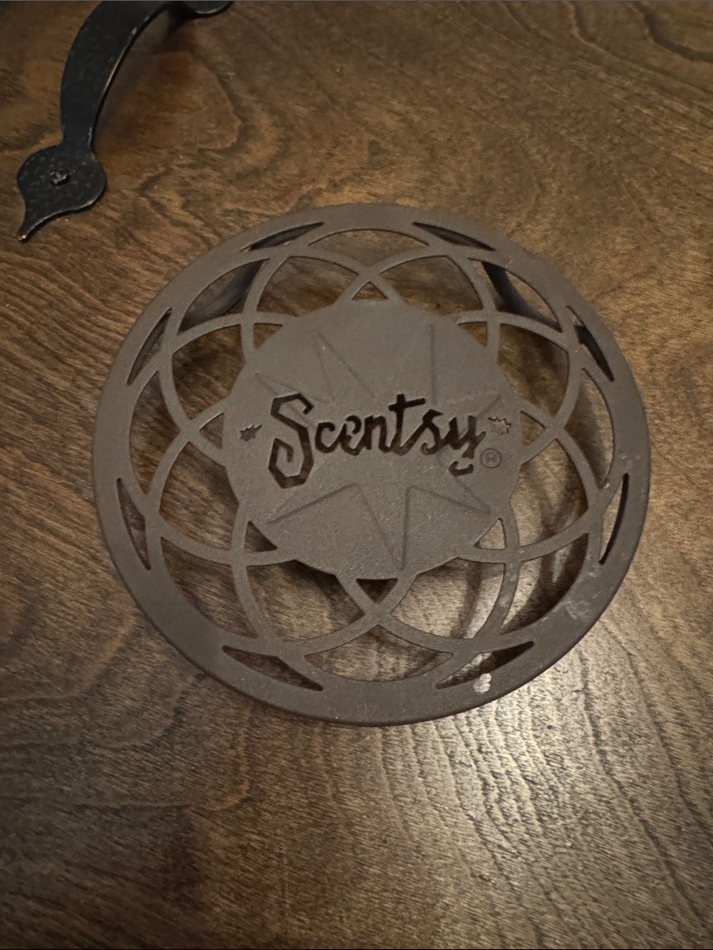 Scentsy Metal Decorative Trivet with Cutout Logo